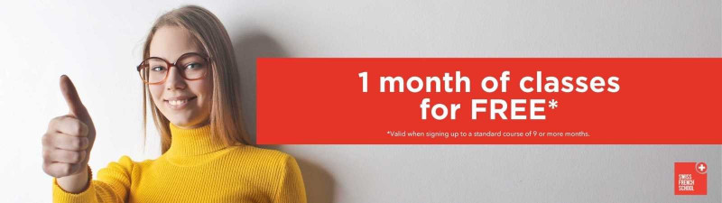 1 month for free courses - Swiss French School